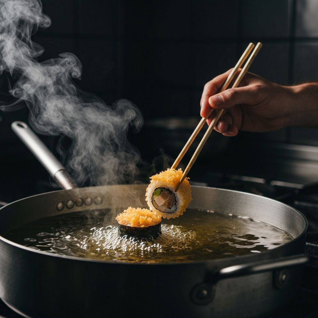 Hot roll sendo preparado